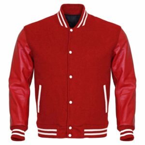 Red Varsity Letterman Jacket