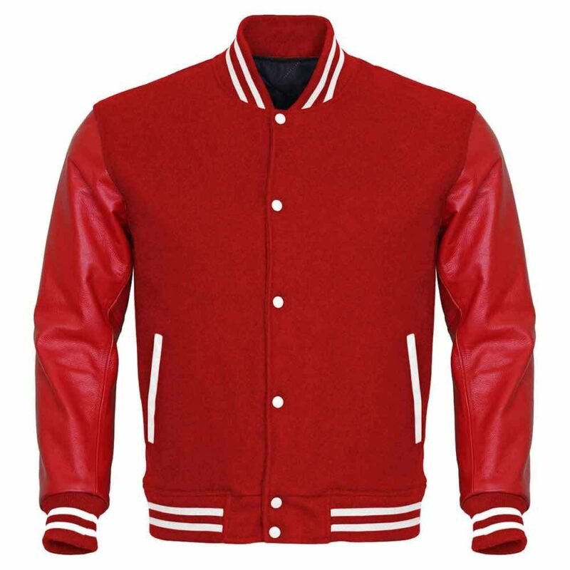 Red Varsity Letterman Jacket