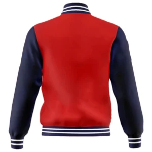 Red and Blue Varsity Jacket Men