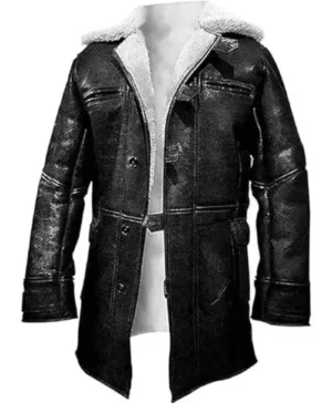 Bane Coat of Batman Dark Knight Black Leather Coat