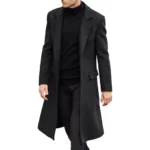 Buy Men's Wool Single Breasted Black Trench Coat Buy Men's Wool Single Breasted Black Trench Coat