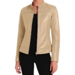 Doge Beige Leather Jacket (1) Doge Beige Leather Jacket (1)