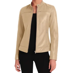 Doge Beige Leather Jacket (1)