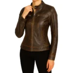 Doge Brown Leather Jacket Doge Brown Leather Jacket