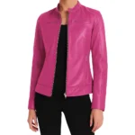 Doge Pink Leather Jacket Doge Pink Leather Jacket