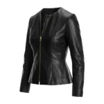 Drowned Lambskin Genuine Leather Jacket