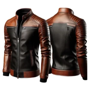 Genuine Leather Men's Café Racer Jacket
