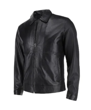 Harrison Black Harrington Leather Jacket