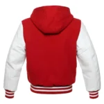 Hooded Casual Sports Orange And White Varsity Jacket For Sale Hooded Casual Sports Orange And White Varsity Jacket For Sale