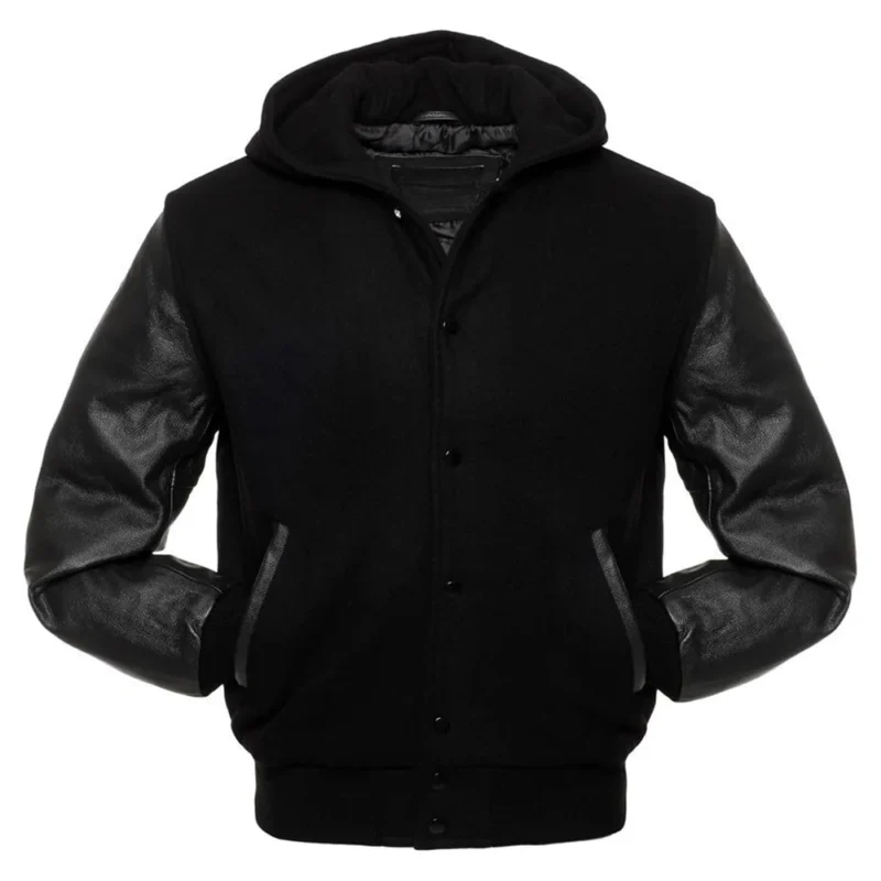 Hooded Casual Sports Varsity Jacket