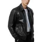 Isac Black Leather Jacket Full Isac Black Leather Jacket Full