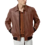 Isac Cognac Leather Jacket Isac Cognac Leather Jacket