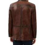 Kevin Men's Brown Blazer Leather Jacket Kevin Men's Brown Blazer Leather Jacket