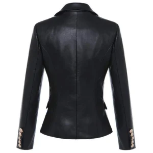 Kim Blazer Black Coat Back