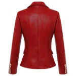Kim Blazer Red Coat Back Kim Blazer Red Coat Back