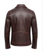 Lambskin Maroon Distressed Leather Jacket For Men And Women Lambskin Maroon Distressed Leather Jacket For Men And Women