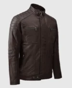 Men’s Firefly Moto Brown Biker Leather Jacket For Sale Men’s Firefly Moto Brown Biker Leather Jacket For Sale