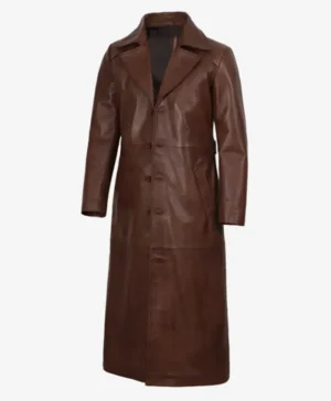 Men’s Full Length Leather Duster Coat