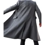 Men's Wool Single Breasted Grey Trench Coat For Sale Men's Wool Single Breasted Grey Trench Coat For Sale