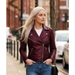 Ninfa Womens Muticolor Real Leather Jacket