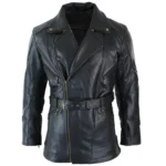 Quarter Length Long Black Leather Jacket Quarter Length Long Black Leather Jacket