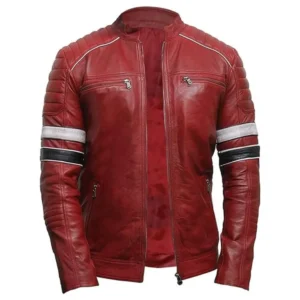 Retro Style Cafe Racer Genuine Leather Jacket