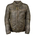 TS Triple Stitch Brown Leather Jacket