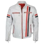 VN1 White Leather Jacket VN1 White Leather Jacket