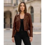 Women's Biker Brown Leather jacket Women's Biker Brown Leather jacket