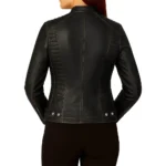 Women's Cafe Distressed Brown Racer Leather Jacket For Sale Women's Cafe Distressed Brown Racer Leather Jacket For Sale