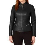 Women's Cafe Racer Leather Jacket Women's Cafe Racer Leather Jacket