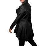 Women's Peplum Black Real Lambskin Leather Jacket For Sale Women's Peplum Black Real Lambskin Leather Jacket For Sale