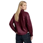 Zenith Leather Maroon Shirt Jacket Zenith Leather Maroon Shirt Jacket
