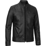 Buy Men’s Dodge Multicolor Genuine Leather Jacket For Sale