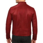 Buy Men’s Dodge Red Genuine Leather Jacket For Sale