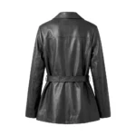 Buy Women Merina Double Breasted Genuine Leather Blazer For Sale