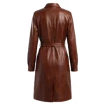 Buy Women's Fiorra Genuine Leather Cognac Long Coat For Sale Buy Women's Fiorra Genuine Leather Cognac Long Coat For Sale