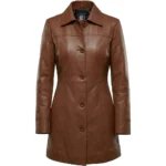 Buy Womens Real Leather Car Cognac Coat Buy Womens Real Leather Car Cognac Coat