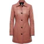 Buy Womens Real Leather Car Pink Coat Buy Womens Real Leather Car Pink Coat