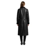 Gunfighter Real Leather Winter Black Trench Coat