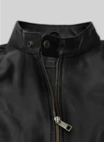 Men Mark Wahlberg Uncharted Leather Jacket close