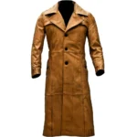 Men’s Distressed Leather Duster Trench Coat For Sale Men’s Distressed Leather Duster Trench Coat For Sale