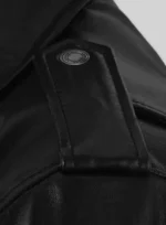 Mens Marlon Brando The Wild One Leather Jacket closure