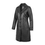 Moonlight Genuine Leather Trench Coat For Sale