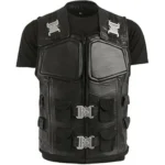 Wesley Snipes Blade Runner Black Leather Tactical Vest For Sale