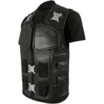 Wesley Snipes Blade Runner Black Leather Tactical Vest Side
