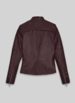 Women Alexandra Daddario San Andreas Leather Jacket back Women Alexandra Daddario San Andreas Leather Jacket back