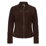 Women's Dodge Suede Dark Brown Front