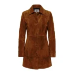 Women's Kandis Suede Brown Coat