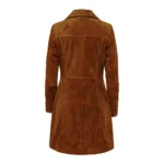 Women's Kandis Suede Brown Coat Back